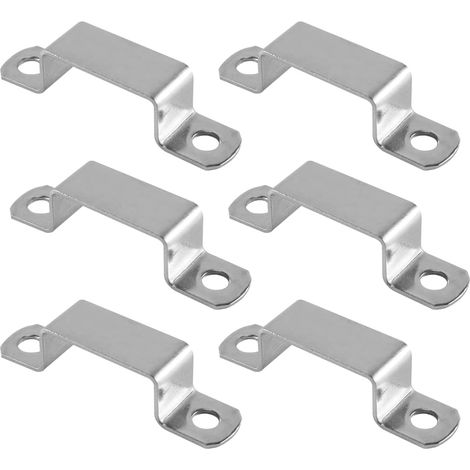 Lot de 6 Supports de connecteur en U pour plaques de clôture 40 mm x 20 mm pour plomberie, électricité, Portes et fenêtres (1/5)