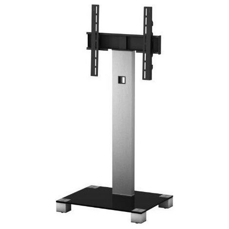 Pied pour écran Plasma 2510 inox et noir H 116cm (1/3)