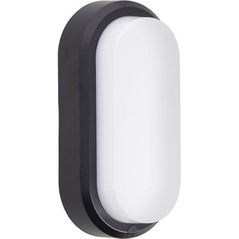 Xanlite – Hublot LED oblong noir 1500 lumens IP65 – CCT 3000/4000/5000K – Installation facile avec connecteurs rapides – HUB850ONIPCCT (1/5)