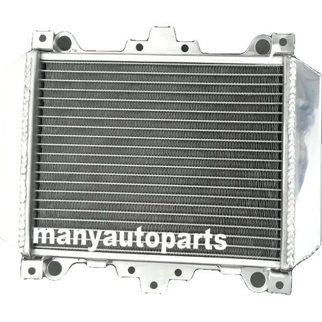 Radiador de aluminio con mayor capacidad de refrigeración, ajuste personalizado para Kawasaki EX500, diseño robusto y construcción soldada con TIG. (1/5)