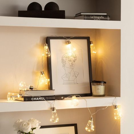 Ghirlanda di Lampadine LED Edison 2m 3000K Bianco Caldo