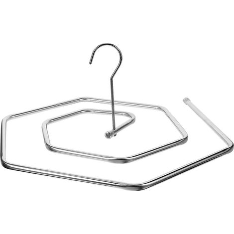 Étendoir à couvertures et vêtements de type spirale, séchoir à linge en acier inoxydable pour couvertures et couettes (1/5)