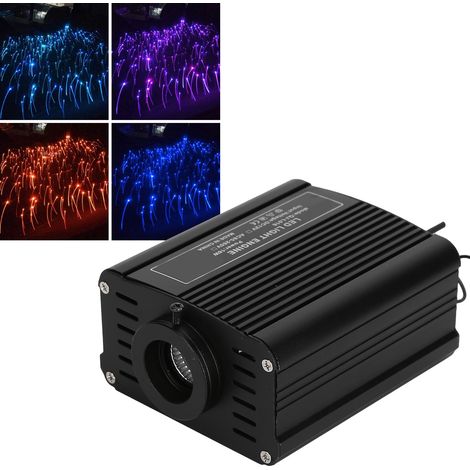 16W/RGBW LED-Lichtleiter-Deckenleuchten-Set mit Sternenhimmel-Effekt – Bluetooth-Fernbedienung/App-Steuerung – Ideal für dekorative Beleuchtung in Autos und Wohnhäusern – Lichtleiterkonform gemäß euro (1/5)