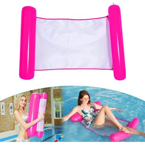 Aufblasbare Pool-Hängematte, aufblasbare Hängematte, schwimmende aufblasbare Matratze, faltbare Wasserhängematte, 4-in-1-Wasserhängematte, die besten Sommergeschenke für Erwachsene und (1/5)