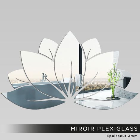 Miroir Plexiglass - Nénuphar - 34x60 cm (1/2)