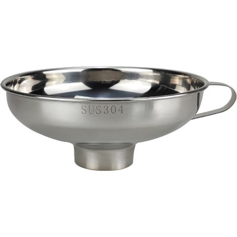 Imbuto grande in acciaio inox 304 con ampia apertura e maniglia, 14,8 x 6,2 cm (14,8 x 6,2 cm) (1/5)