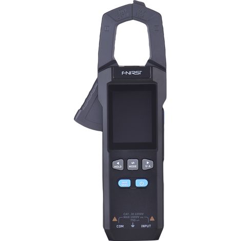 Pince multimètre numérique, 9999 points, 600 A, mâchoires de 25 mm de large, ampèremètre testeur de tension AC/DC, peut mesurer le courant, la tension, la température, la capacité, la diode, la résist (1/5)