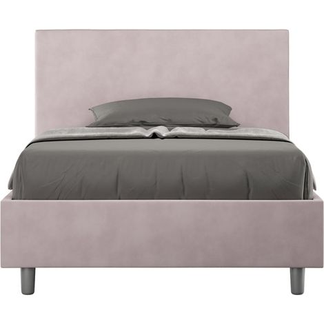 Letto Singolo 80x200 cm con Rete e Contenitore Adele Glicine (1/4)