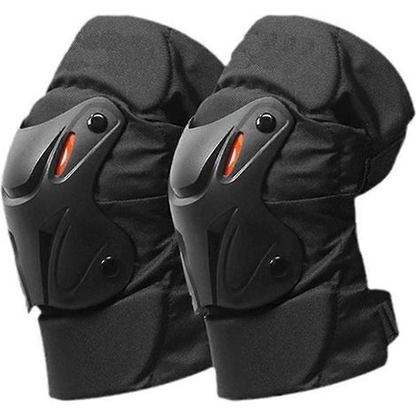 Motorrad-Knieschoner (2er-Set) mit reflektierendem Streifen für mehr Sicherheit bei Nacht, verstellbar und atmungsaktiv. (1/5)