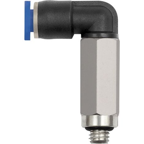 Riegler L-Steckverschraubung »Blaue Serie« mini, lang, drehbar, M5, 127.005-3M (1/3)