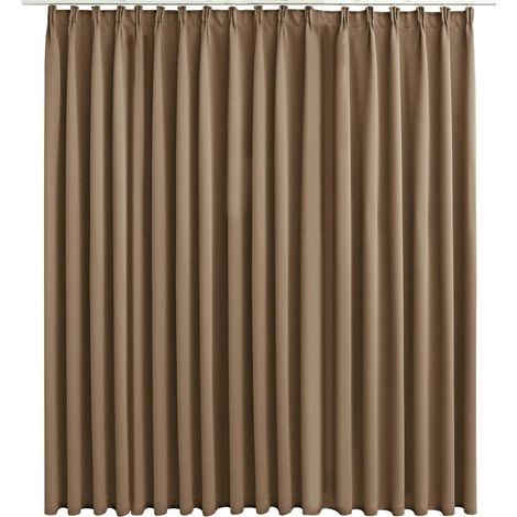 INLIFE Rideau occultant avec crochets Taupe 290x245 cm (1/5)