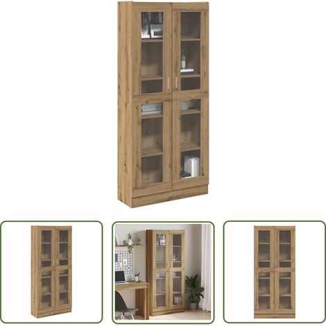 vidaXL Highboard Artisan-Eiche 82,5x30,5x185 cm Holzwerkstoff (1/5)