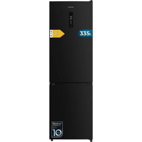 Réfrigérateur-congélateur en acier inoxydable, 180 cm de haut et 55 cm de large, d'une capacité de 250 litres, Total No Frost et de classe énergétique D. (1/5)