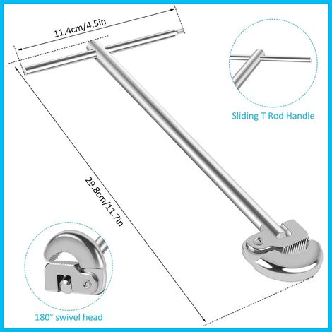 clé à lavabo réglable à 180 degrés (1/5)