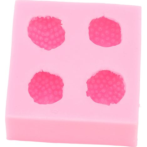 Erdbeer-Silikonform für Fondant, Schokolade und Kuchen – DIY-Backwerkzeug zum Dekorieren, rosa (1/5)
