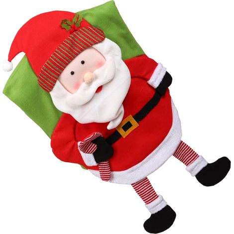Décoration de Noël, housse de chaise, ornement pour les fêtes, décoration de dîner (1/5)