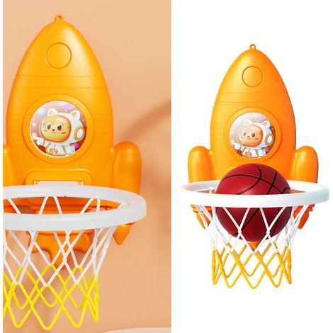 Rocket Basketball-Wurftrainer für Kinder, orangefarbenes, faltbares Wurfset (1/4)