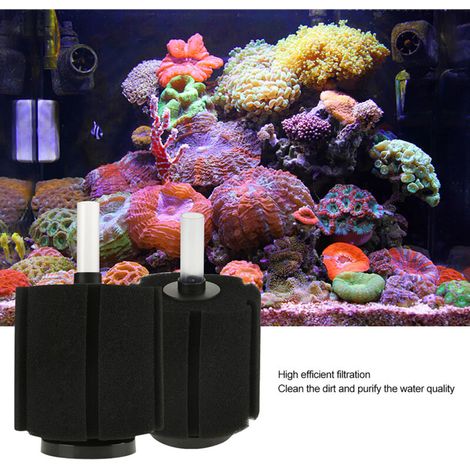 Filtre Éponge pour Aquarium 4 Pièces en Plastique Durable, Idéal pour Bébé Poissons et Filtration Biologique (1/4)