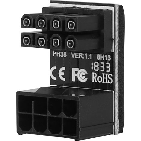 Adaptateur d'alimentation 8PIN pour carte graphique, connecteur rotatif 180° PH38B à fixation par encliquetage (1/5)