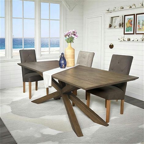 Table mikado en chêne 180 cm MANHATTAN (1/5)