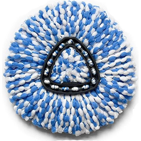 Lot de 5 Têtes de Rechange Triangulaires pour Balai Rotatif, Accessoires de Nettoyage Universels Compatibles avec la Plupart des Balais Serpillères-lsw (1/2)