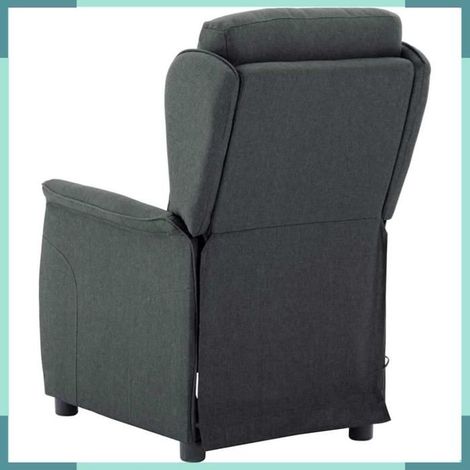348350 Chaise de massage Gris foncé 93.5 x 67.5 x 101.5 cm tissu (1/5)