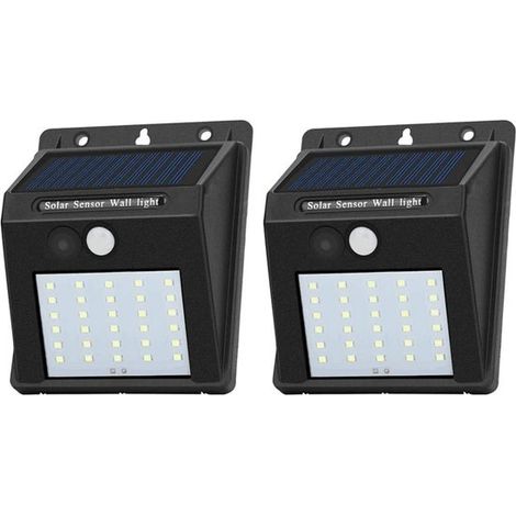 Luces LED exteriores inalámbricas alimentadas por energía solar (30 LED)，Encendido/apagado automático al detectar movimiento (1/4)