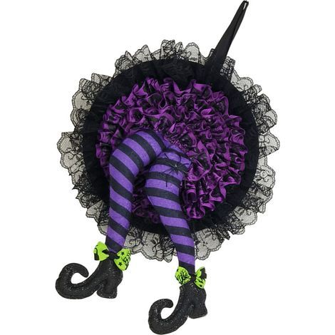 Halloween-Kranz, Hexenbein-Kranz, Türdekoration, Partydekoration (1/5)