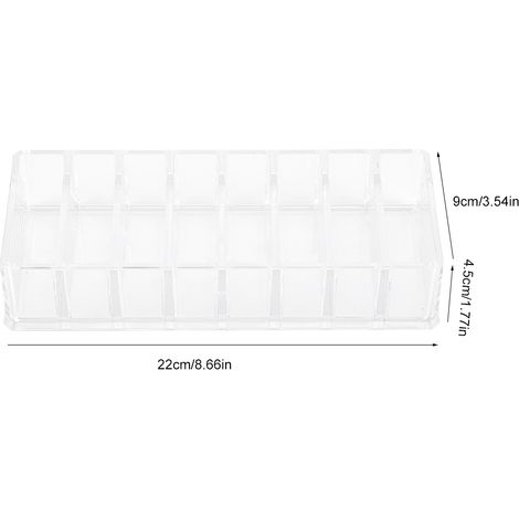 Boîte de rangement de bureau transparente en acrylique pour pinceaux et rouges à lèvres, porte-outils de maquillage, étui à pinceaux et rouges à lèvres. (1/5)