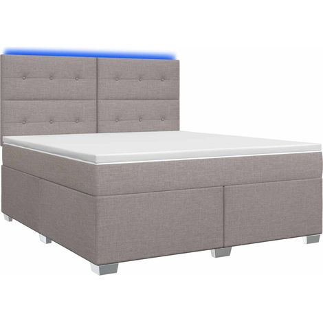 Maison Exclusive - Boxspringbett mit Matratze Taupe 140 x 190 cm (1/5)