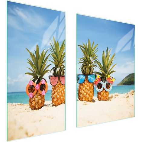 GLASSCHUTZPLATTE 75x52 ANANAS (1/5)