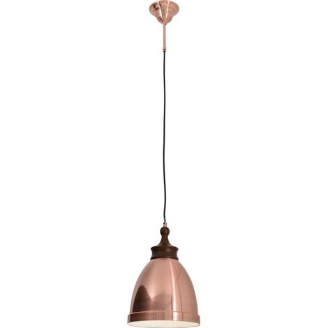 Naeve PINHEAD Plafonnier suspendu en forme de dôme de 25 cm en cuivre (1/3)