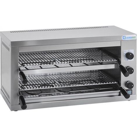 Salamandre 54 x 30 cm double grille amovible - Tecnoinox