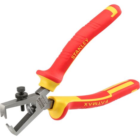 Stanley – Pince à dénuder 170 mm – Isolée 1000V – Dénudage de fils 0,5 à 6 mm² – Tête chromée et inoxydable