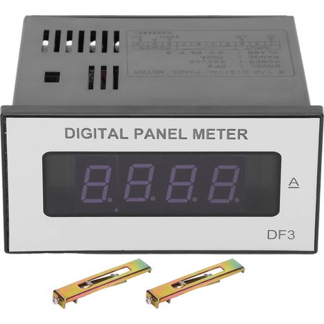 BERM DF3 - Voltmètre ampèremètre numérique 3 1/2 digits 220V DC, mesure courant tension DC2A, afficheur digital (1/5)