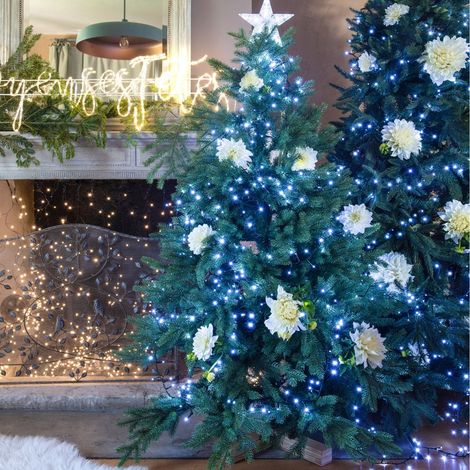 Guirlande lumineuse de Noël compacte LED blanc pur flash 18 m (1/3)