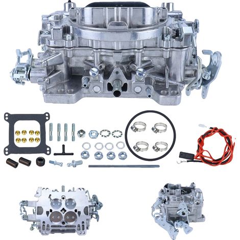Carburateur, 500 CFM, 4-Barils Carré, Remplacement Direct, Modèle de Trou de Boulon : 5.160" x 5.625", Ressort de Montée : Orange (5" Hg) (1/5)