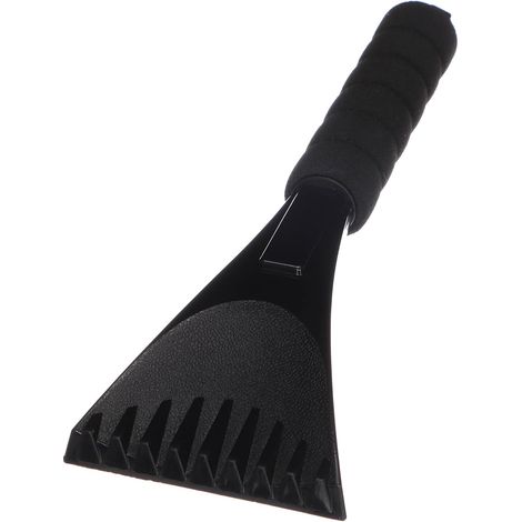 1 grattoir à glace pour voiture, grattoir à glace avec poignée antidérapante et souple, grattoir à glace résistant et stable pour pare-brise, longueur 28 cm, largeur 10 cm, poignée confortable (1/5)