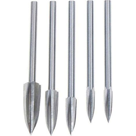 5 Pieces Bois Sculpture Outil De Sculpture Sur Bois Foret Outils De Forage Gravure (1/5)
