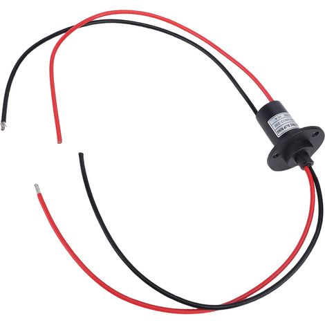 Anneau collecteur électrique pour moteur connecteur 2 fils 30A 250 tr/min rotation 360° précis capuchon 22mm diamètre IP51 PBT (1/5)