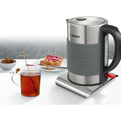 Bosch TWK7S05 Hervidor eléctrico inalámbrico acero inoxidable gris