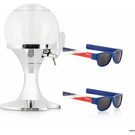 Distributore di bevande - INNOVAGOODS - Distributore refrigerante Ball + 2 occhiali Sunfold - 3,5 L - Trasparente - UV400 (1/5)