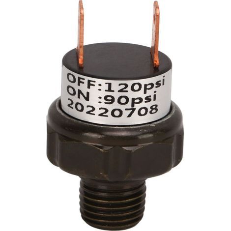 Valve de commande de pression de compresseur d'air, pièce de rechange de voiture en acier inoxydable pour klaxons de Train 90-120PSI (1/5)