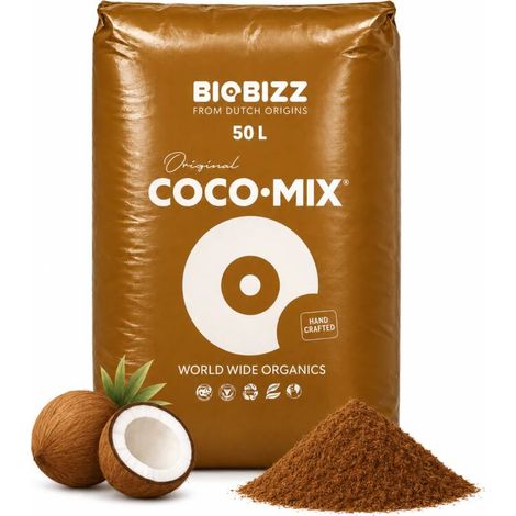 BioBizz Coco Mix 50 Liter Kokossubstrat Coco Substrat Pflanzsubstrat (1/5)