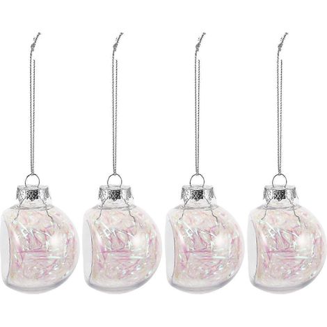 Boules de Noël transparentes en plastique pour sapin de Noël (lot de 16) (1/5)