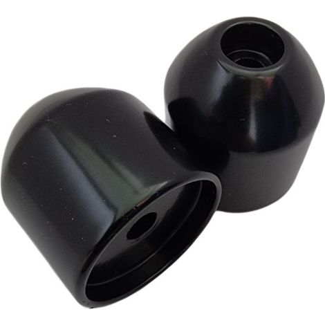 Contrapesos/tapones de manillar Biketec para Aprilia RSV, Shiver, Tuono, Mana, Pegaso (ver descripción adicional) negro 2401020000 (OEM: AP8104509)