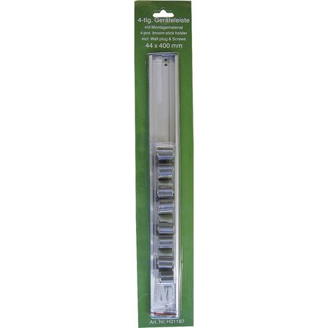 Gerätehalter auf Aluminium-Schiene SB-1 - 4 Gummirollen-Halterungen - 480 mm