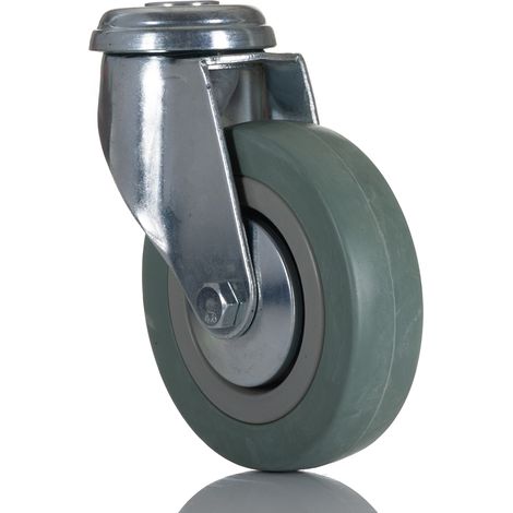Roulettes industrielles Pivotante RS PRO, Diam 100mm, 80kg ( Prix pour 1 ) (1/2)