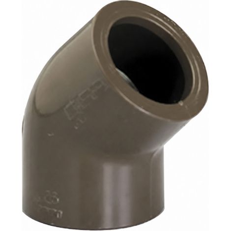 Bogen 45° PVC HTA -Wärme- weiblich/weiblich D.40
