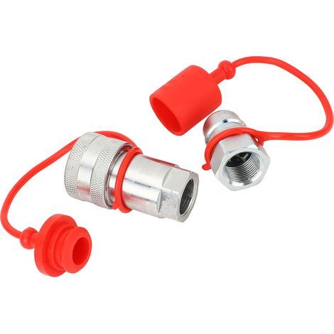 Raccord rapide hydraulique NPT3/4 pouces, raccords femelles et mâles en acier trempé pour ISO5675 (1/5)
